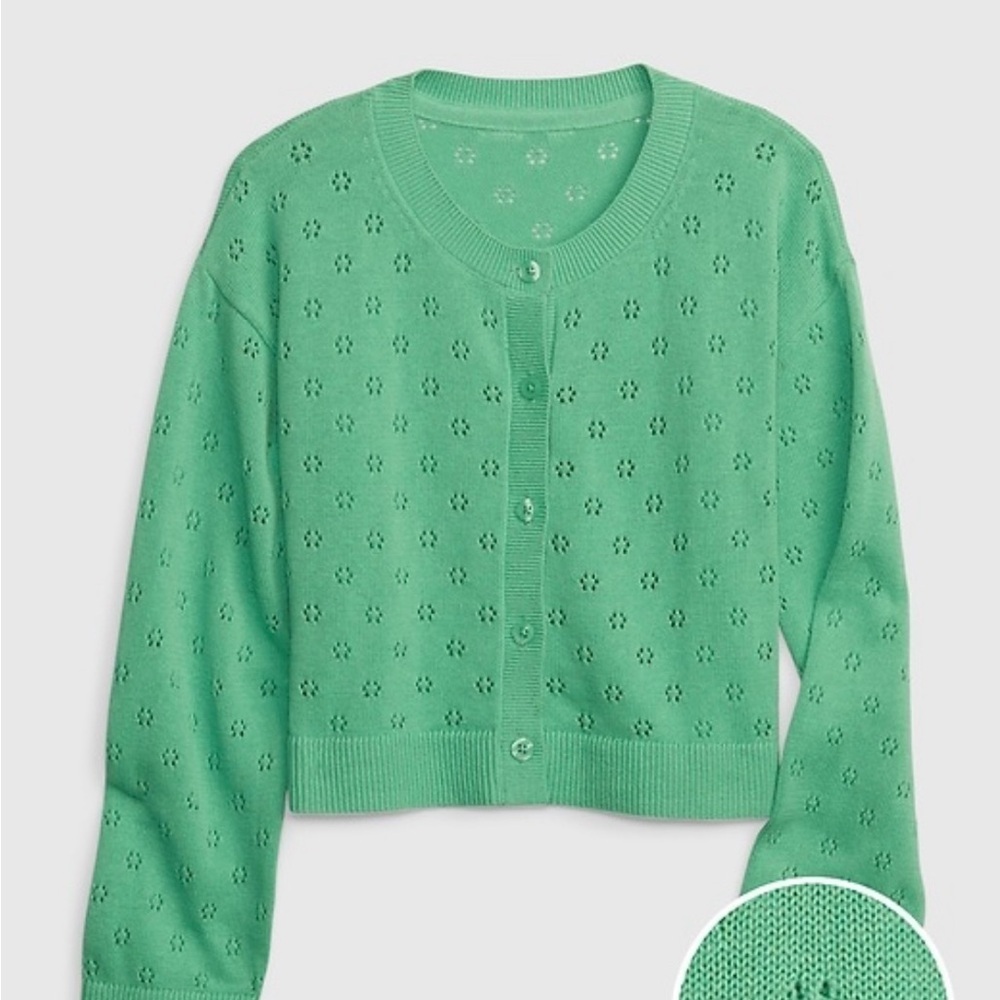 Gap Kids Pointelle Cardigan Size XL